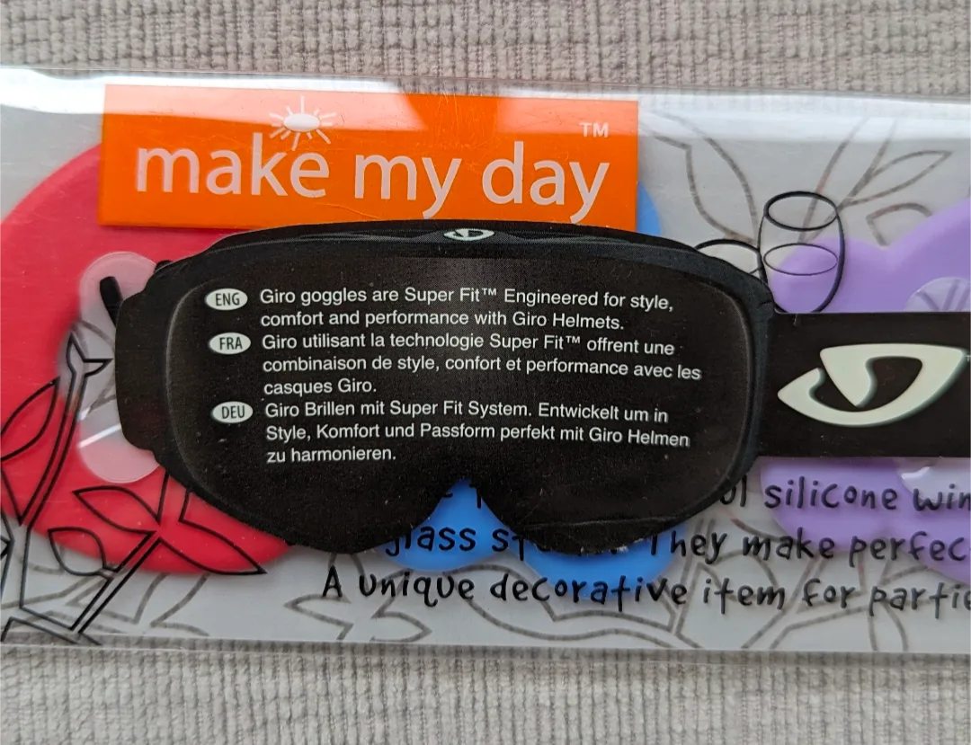 Brand New Make My Day Vibrant Wine Glass Clips image indicator(2)