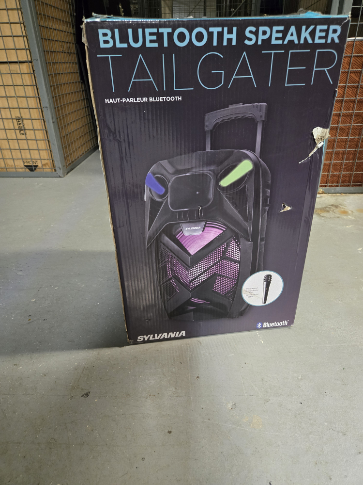 Sylvania Bluetooth 12" Tailgate Speaker SVA124 w/ Mic
