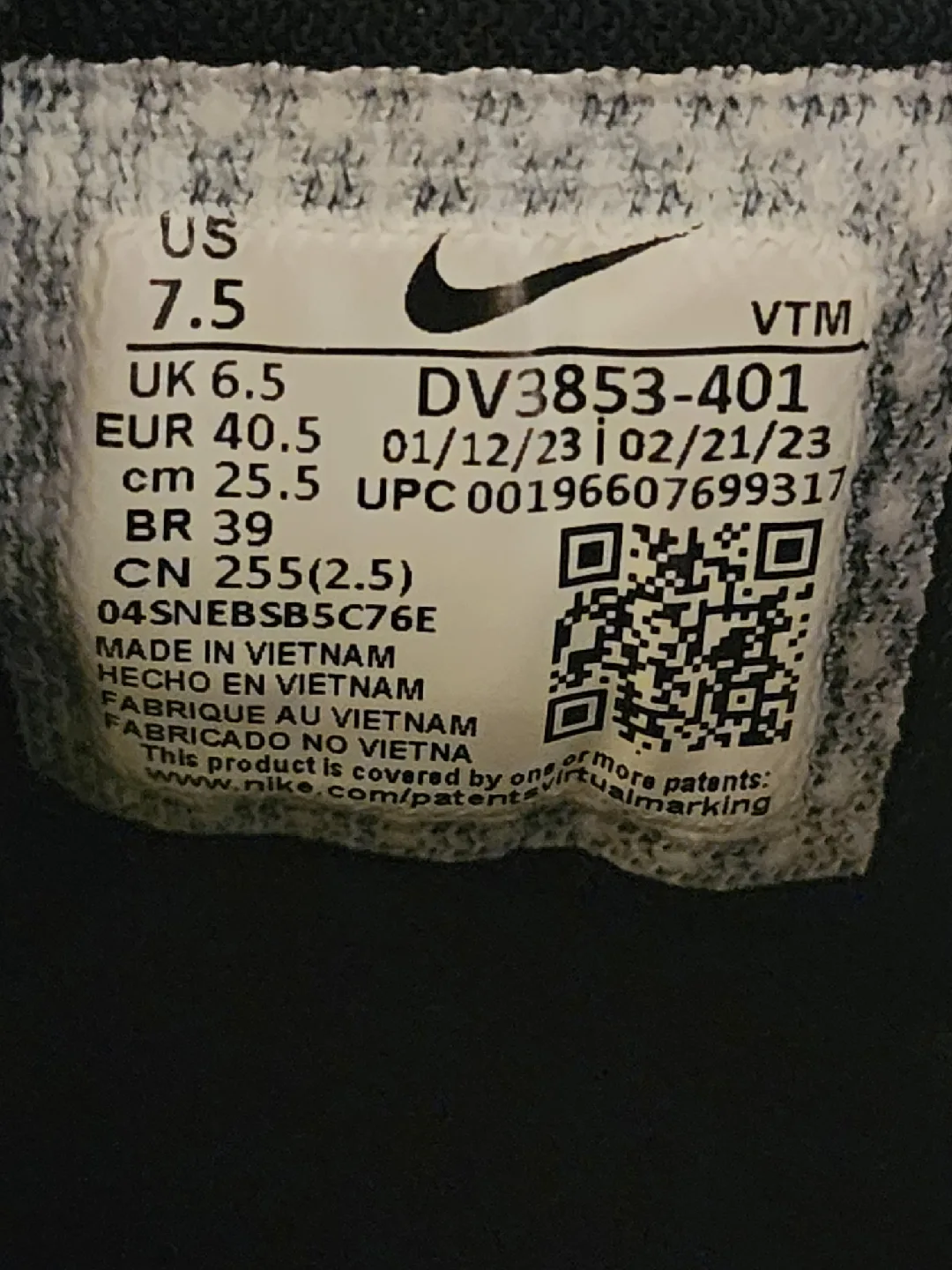 Nike Pegasus 40 Blue Running Shoes - US 7.5 image indicator(4)