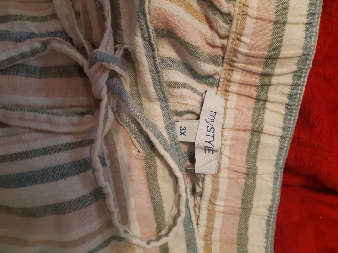 MyStyle 3X Striped Pants