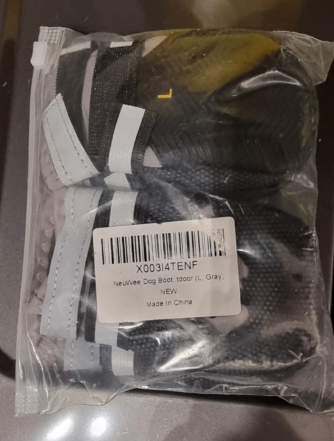 NeuWee Dog Boots - Size L, Gray - NEW image indicator(2)