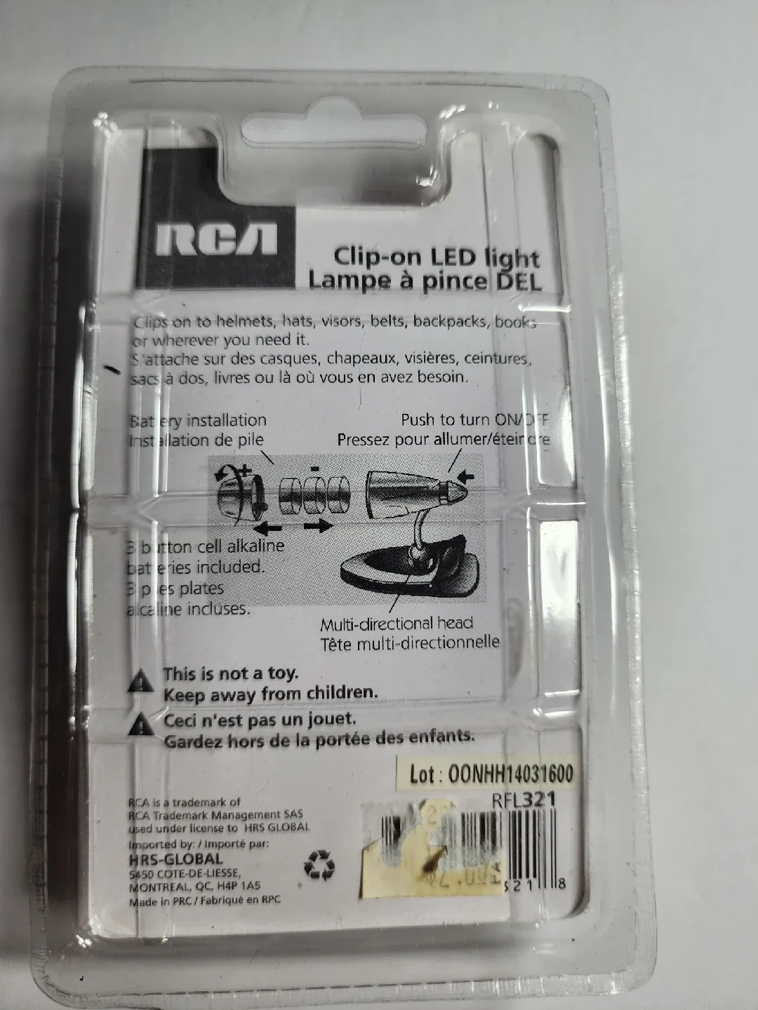 New RCA Clip-on LED Light - 360° Swivel image indicator(2)