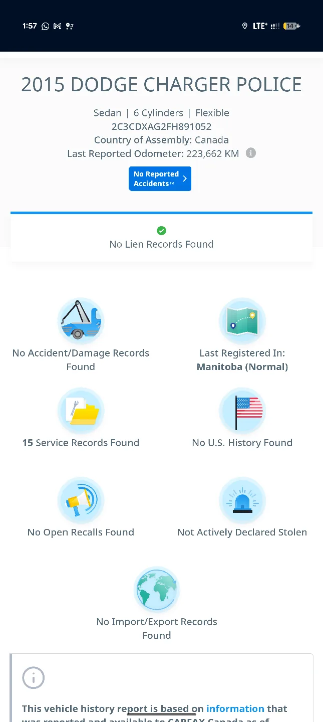 Silver Dodge Charger 2015 image indicator(7)