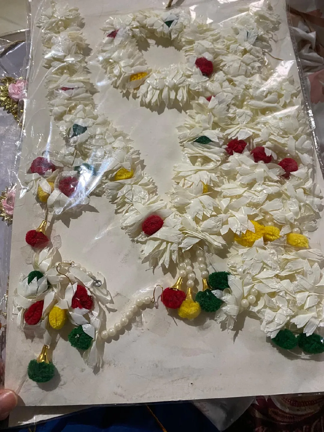 Floral Jewellery Set - Haldi, Mehndi, Wedding image indicator(6)