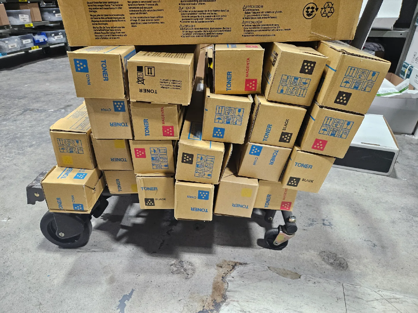 Konica Minolta TN324  Toner Cartridge all colour image indicator(3)