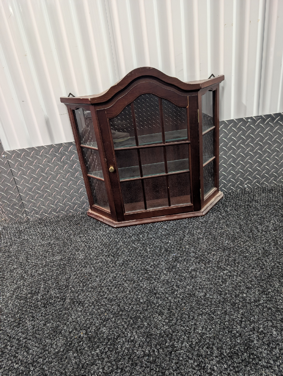 Wooden Hanging Curio Cabinet