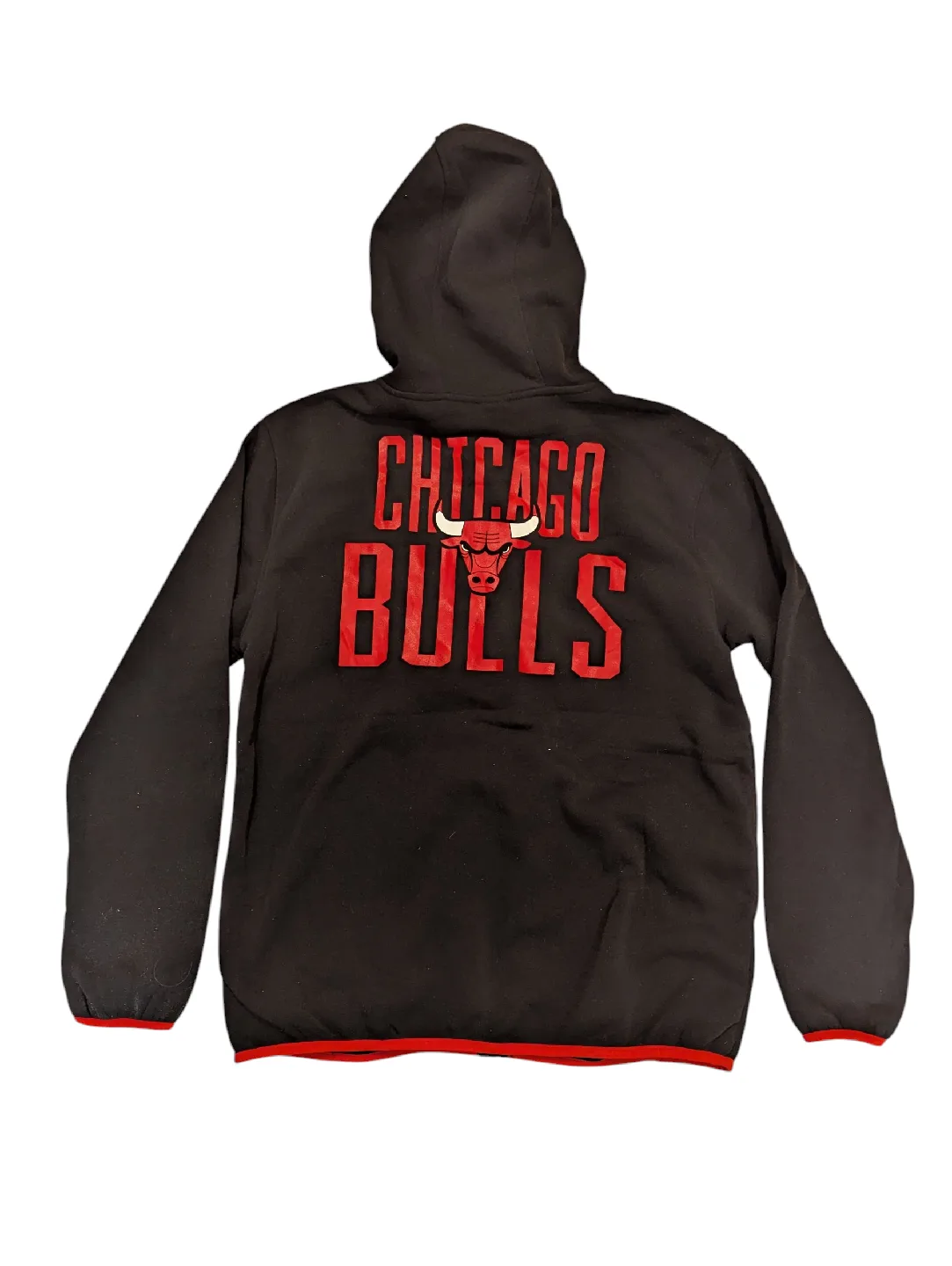 NEW mens LARGE official Chicago Bulls NBA zip hoodie $80 retail