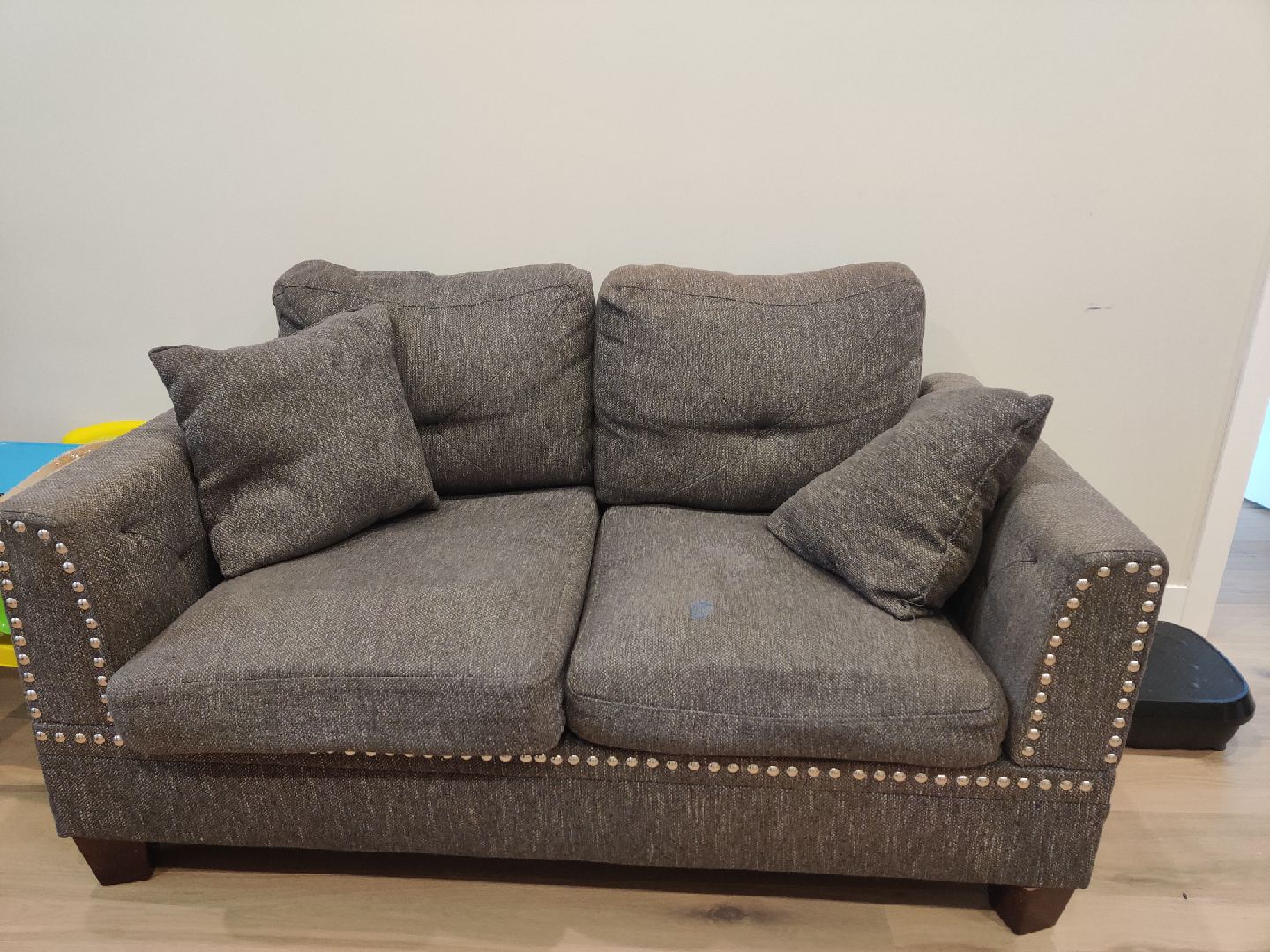 Grey Loveseat Sofa - photo 2