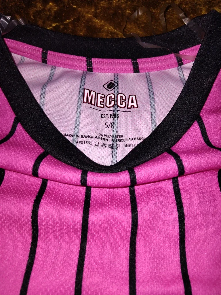 Mecca Pink New York Striped T-Shirt - Size S image indicator(2)
