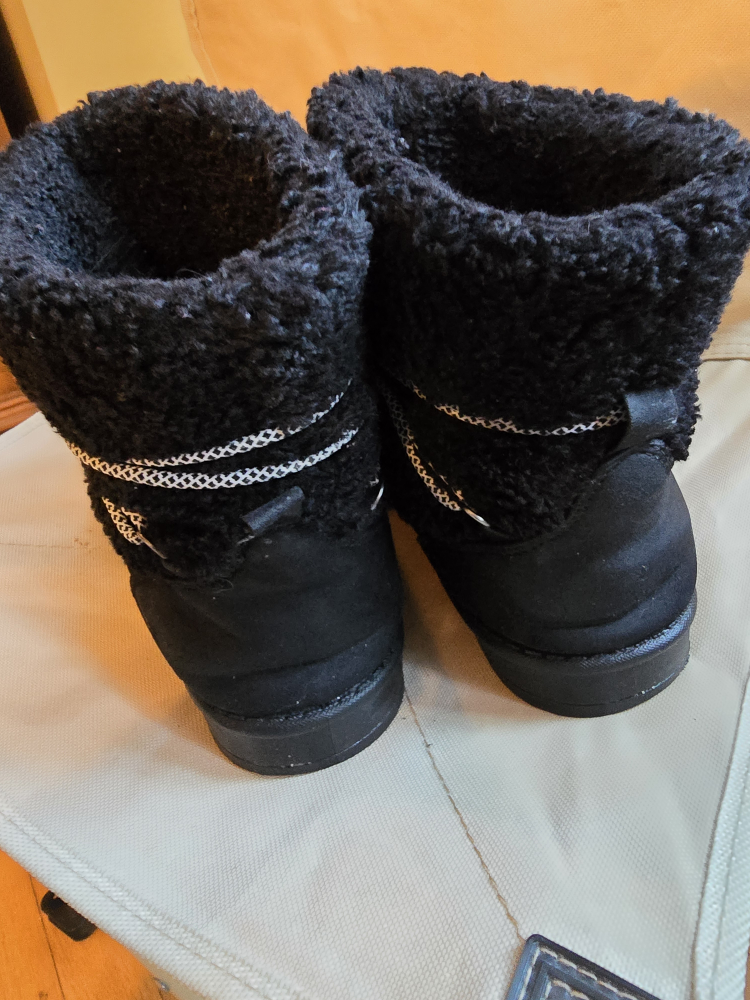 Ardene Black Faux Fur Boots - photo 2