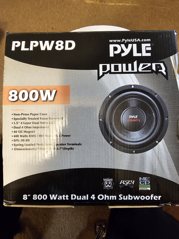 Pyle PLPW8D 8" 800W Dual 4 Ohm Subwoofer - photo 5