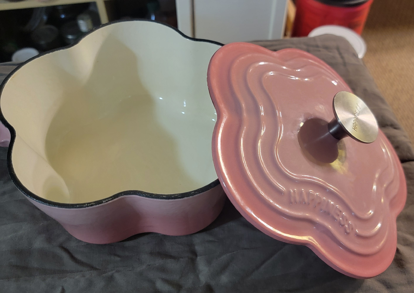 Happiness Flower Enameled Cast Iron