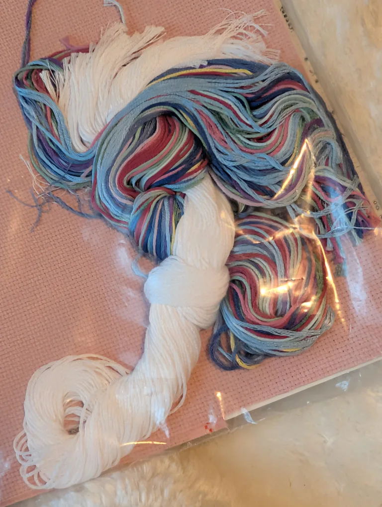 Loving Stitches Counted Cross Stitch Kit - "God Creates a Mother image indicator(3)