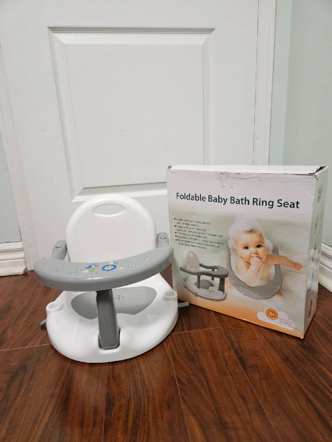 Foldable Baby Bath Ring Seat - NEW WITH TAG image indicator(3)