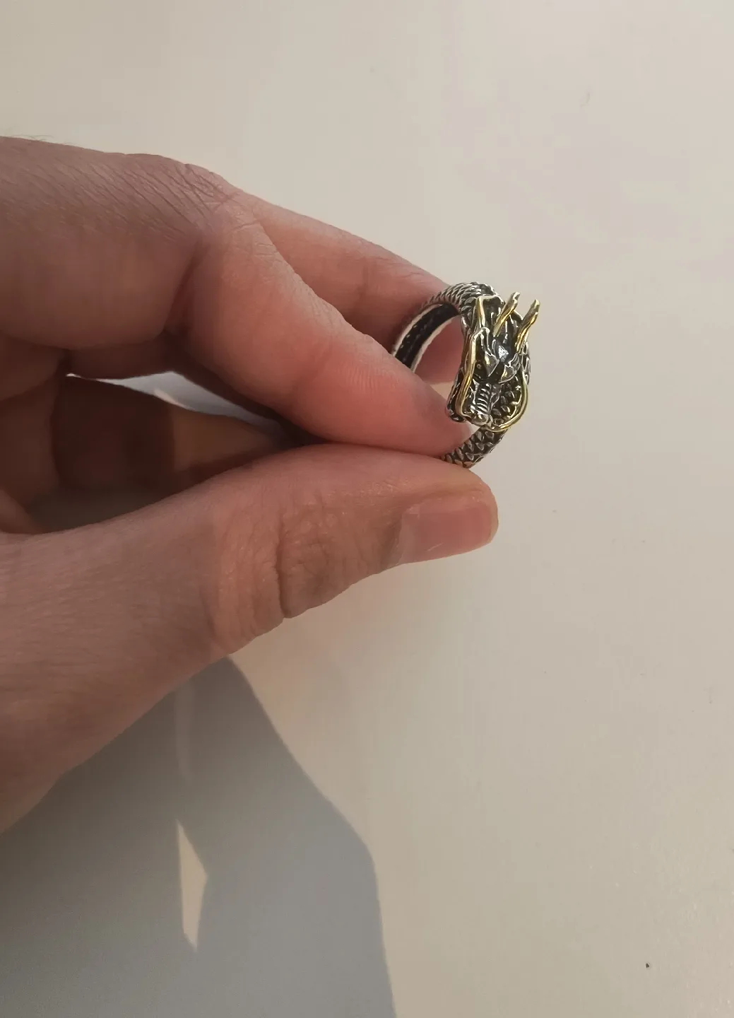 Sterling Silver Dragon Ring - Unisex image indicator(3)