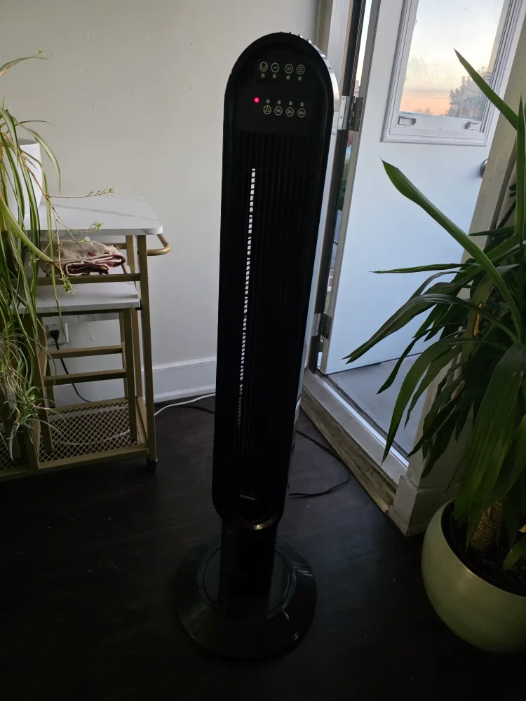 2 NOMA Oscillating Tower Fan - Black, 45-in image indicator(2)