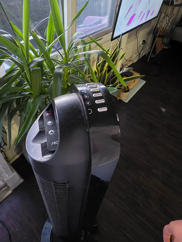 2 NOMA Oscillating Tower Fan - Black, 45-in image indicator(4)