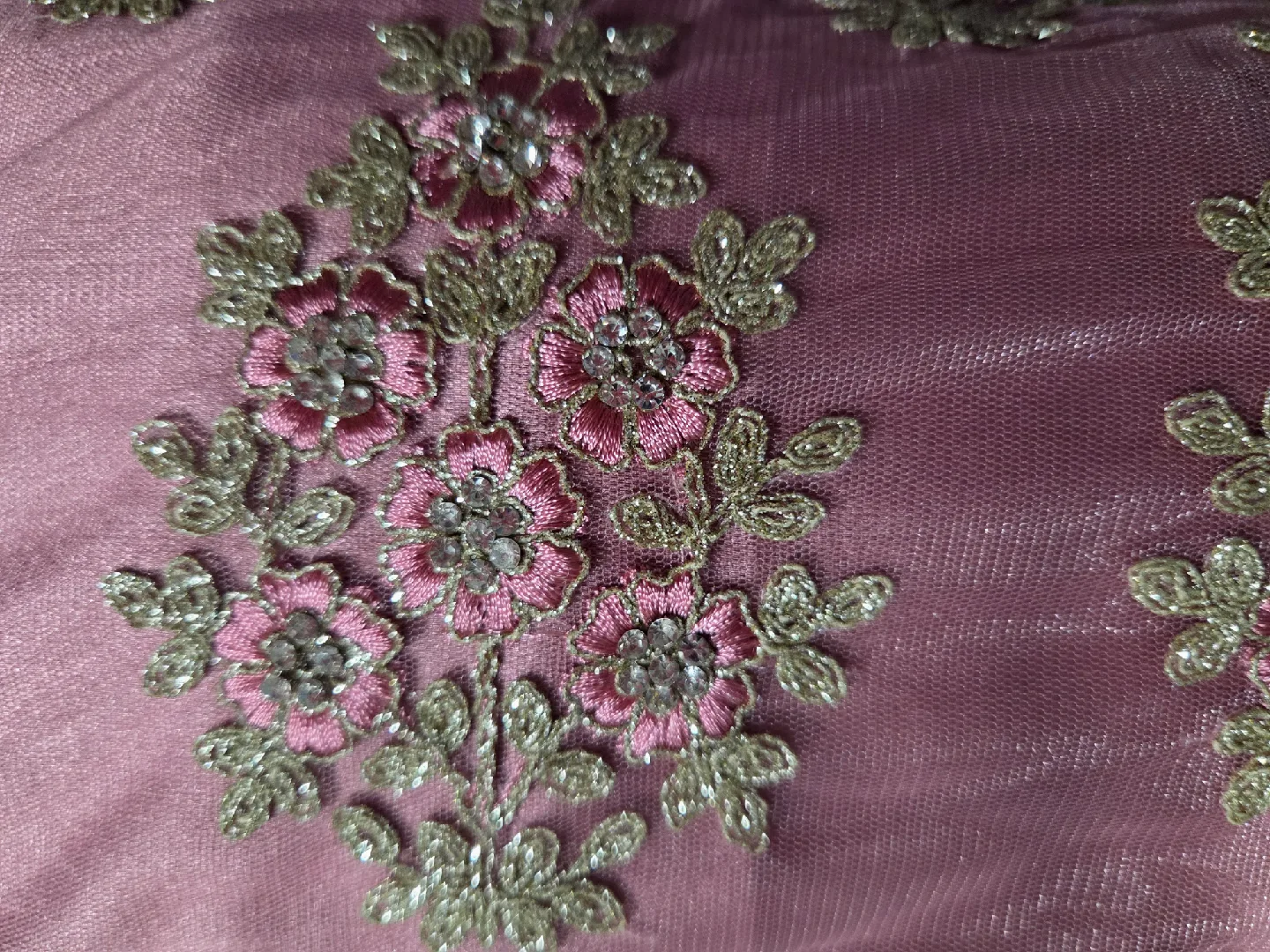 Embroidered Lehenga Choli Set - Mauve image indicator(2)