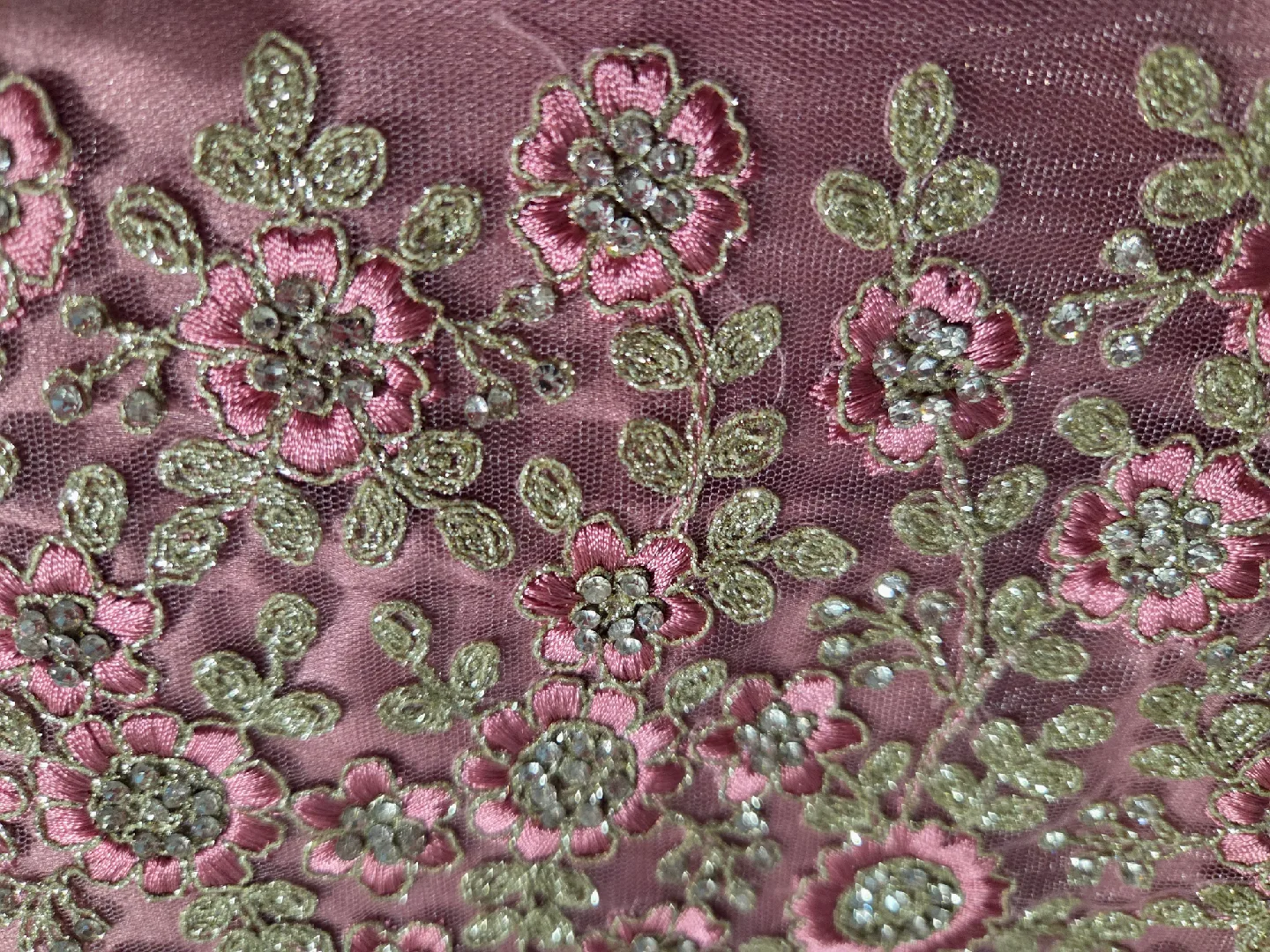 Embroidered Lehenga Choli Set - Mauve image indicator(3)