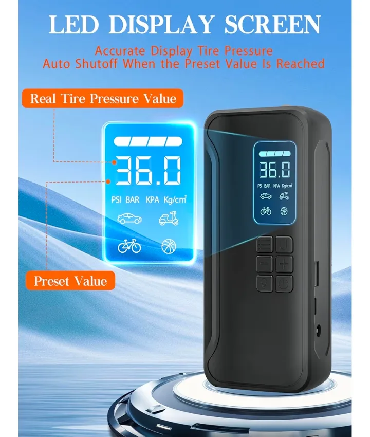 Wireless Inflation Pump C0019 - New in Box! image indicator(3)