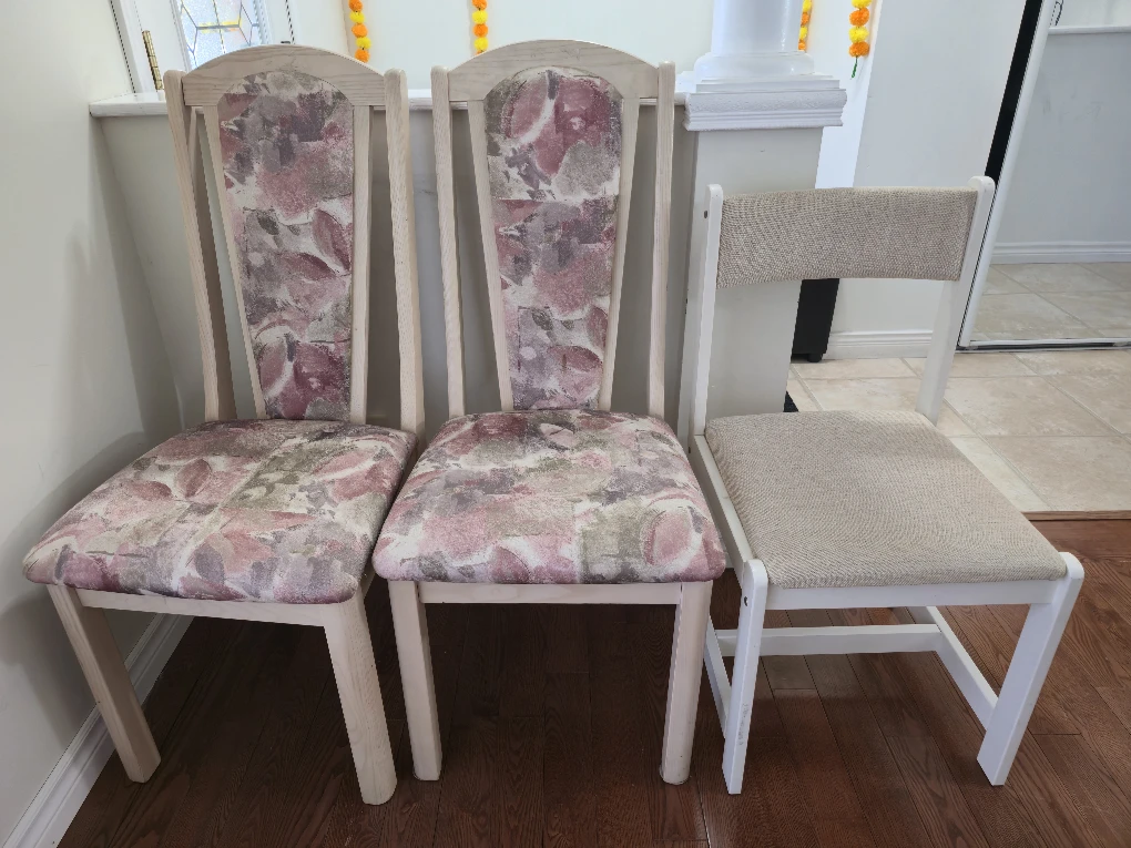 3 Chairs - Floral & Neutral