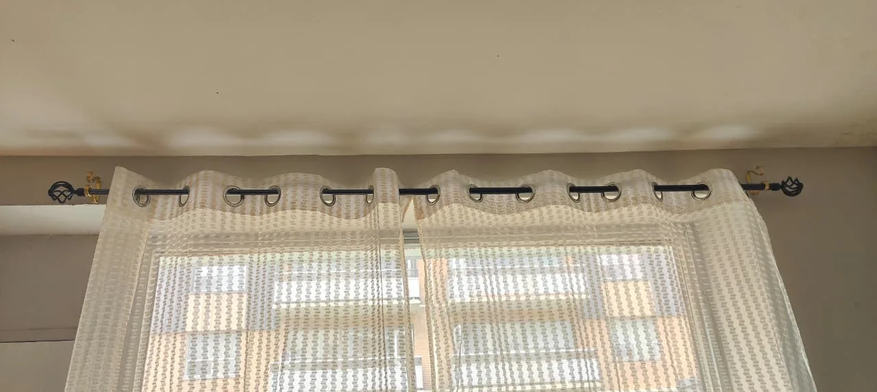 Black & Gold Curtain Rod image indicator(3)