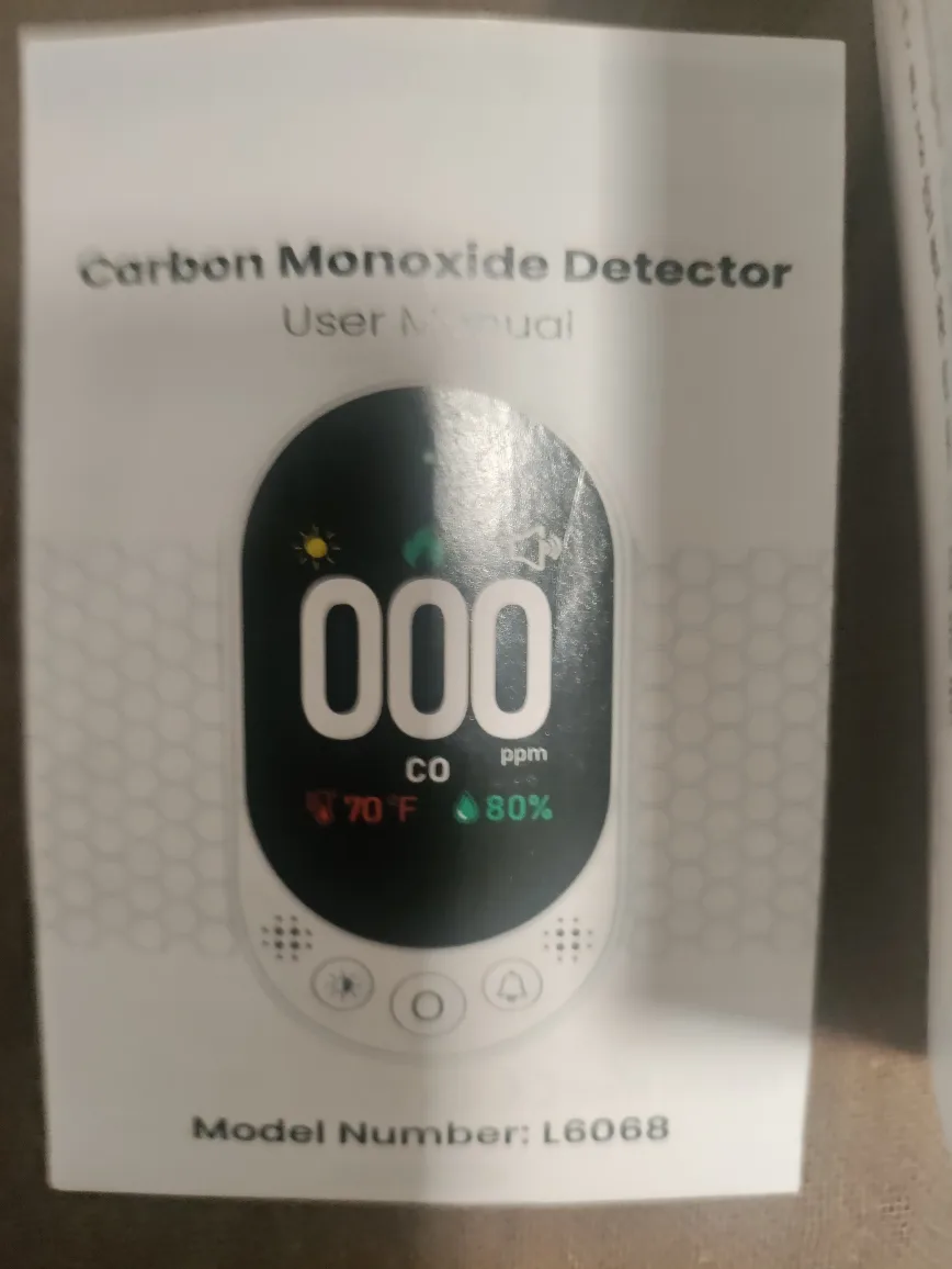 New Carbon Monoxide & Air Quality Detector L6068 image indicator(2)