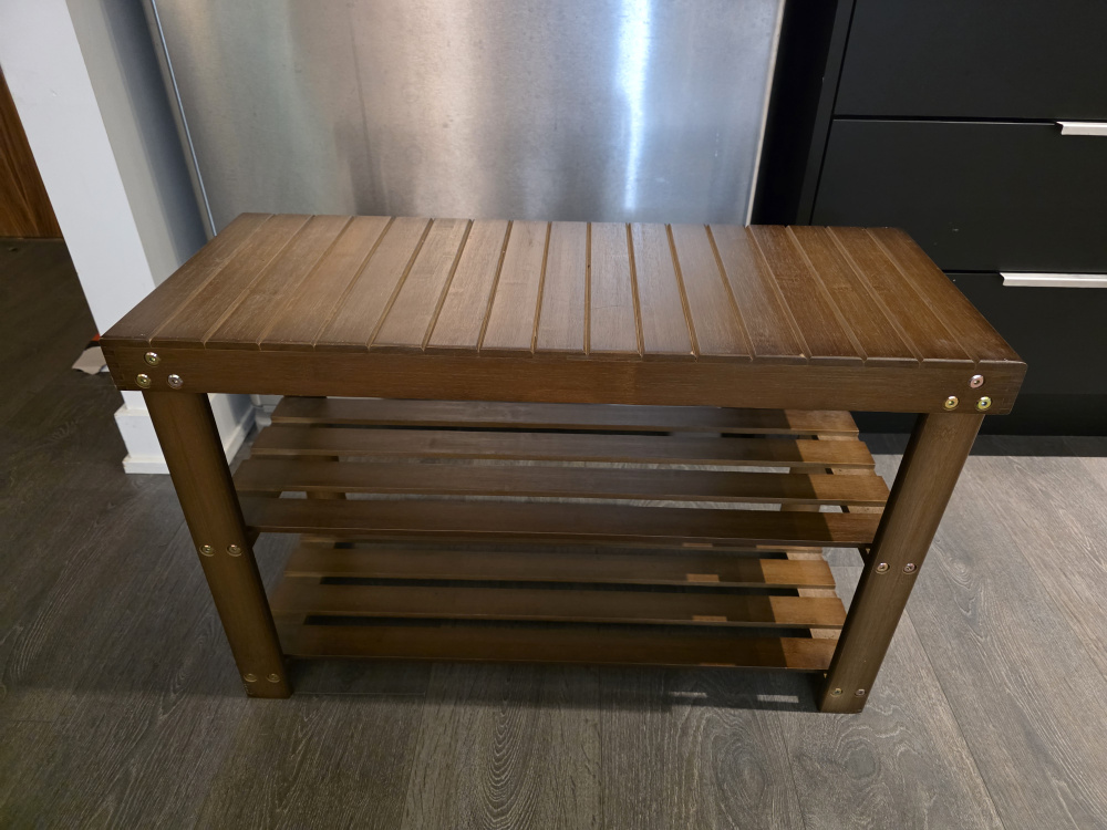 Wooden Shoe Rack Bench - photo 3