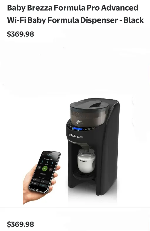 Baby Brezza Formula Pro Advanced WiFi Dispenser - Black thumbnail