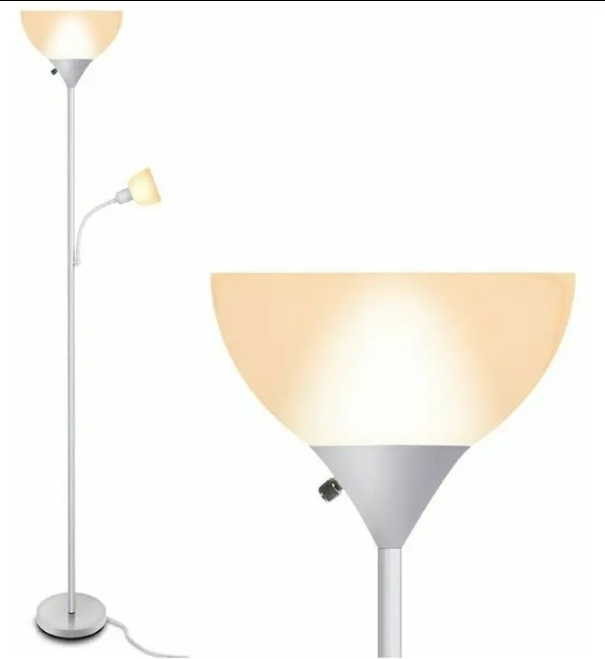 Floor Lamp - Standing Lamps, 9W+4W Energy Saving LED Light