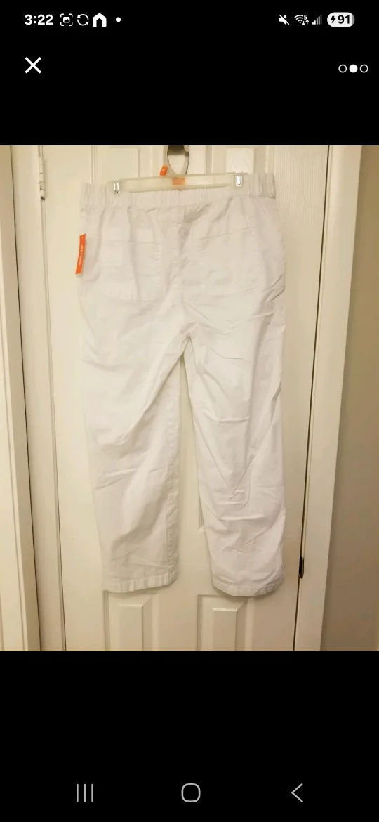 Joe Fresh White Pants - Size 8 image indicator(2)