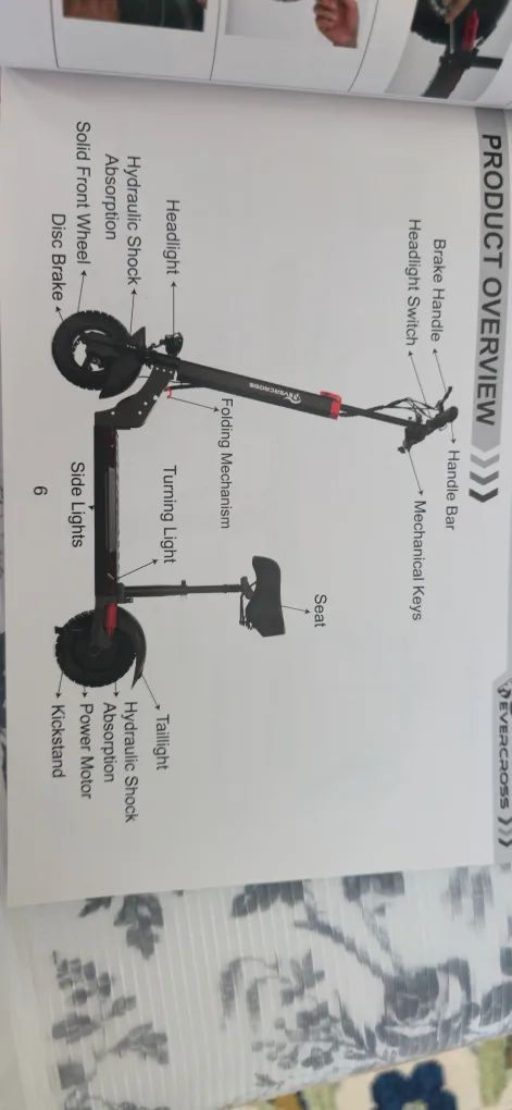 Evercross H5 Electric Scooter - Black image indicator(6)