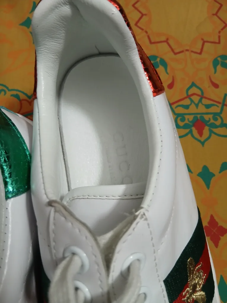 Gucci White Leather Sneakers image indicator(3)