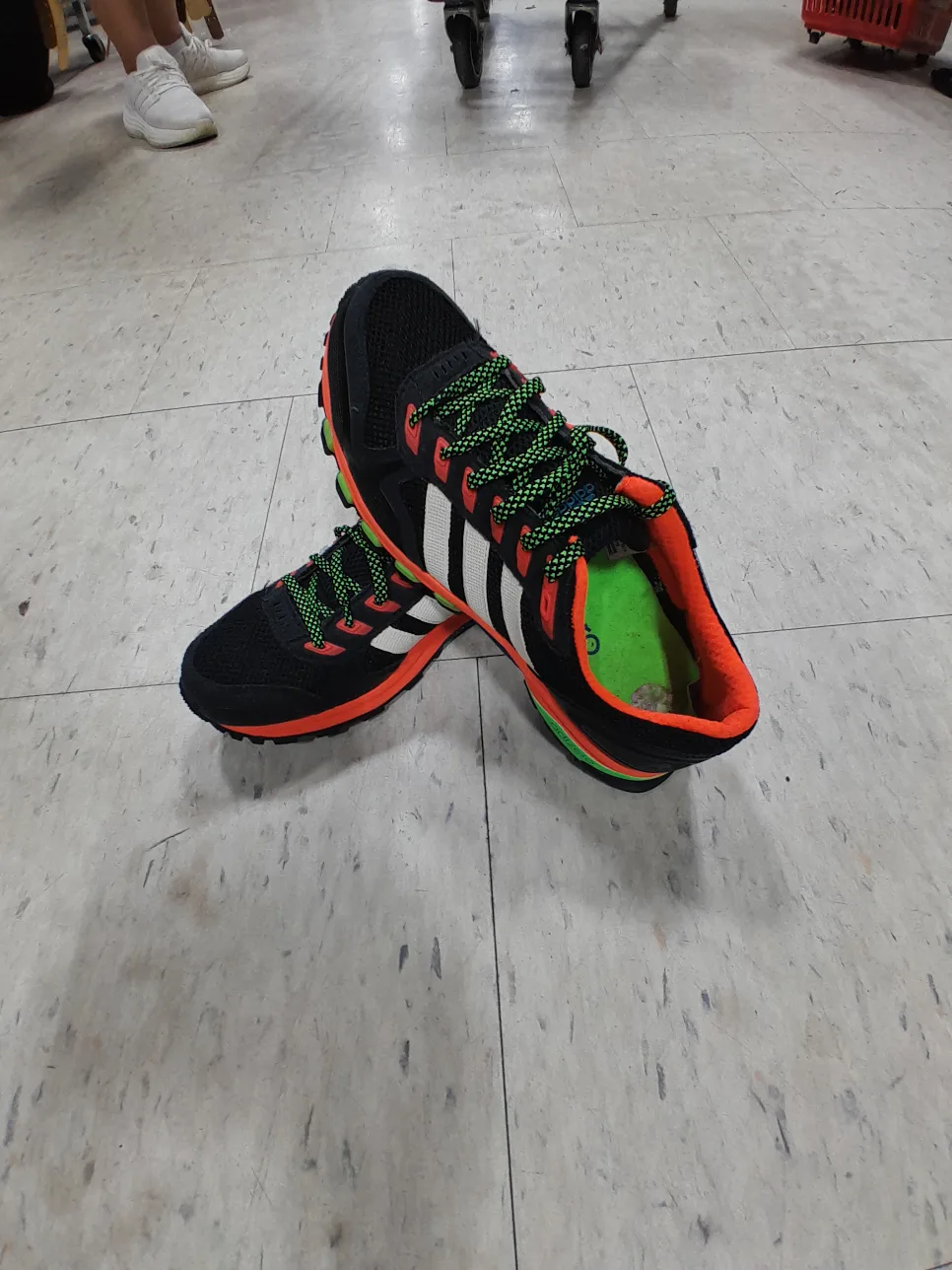 Adidas Adizero Running Shoes - Black & Orange Size 8 thumbnail