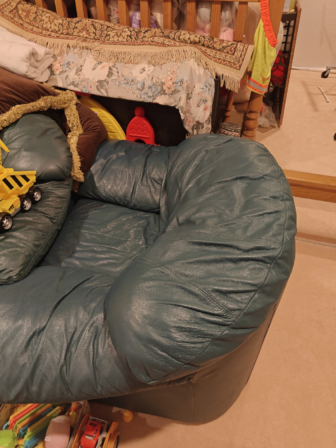 Leather Armchair - Green