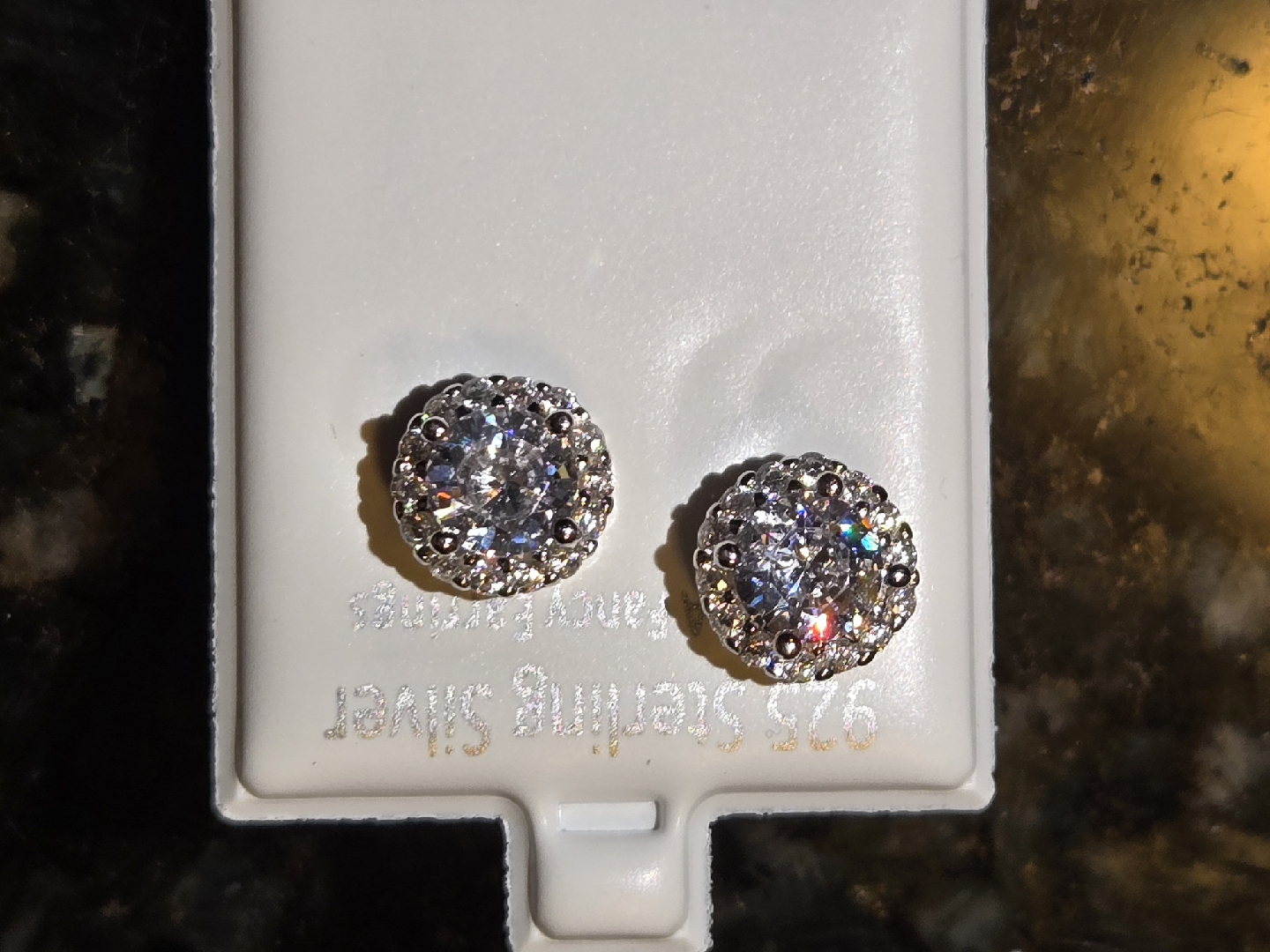 925 Sterling Silver Moissanite Fancy Earrings - New! - photo 4