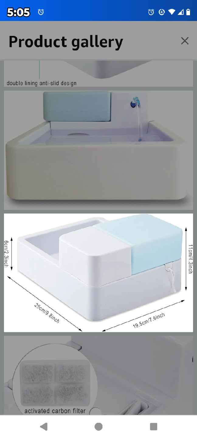 Pawfly Pet Fountain - Automatic Water Drinking Fountain - photo 3