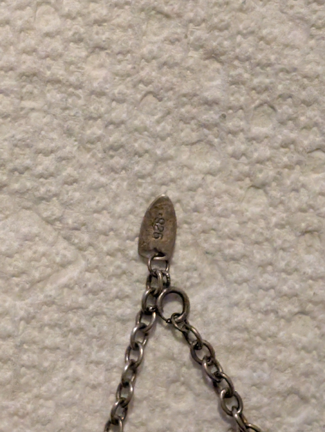 Vintage VERAMEAT 925 Sterling Silver Seven Hand Necklace - photo 3