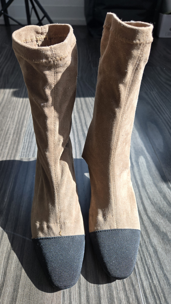 Beige Ankle Boots - Size 6.5 - photo 2