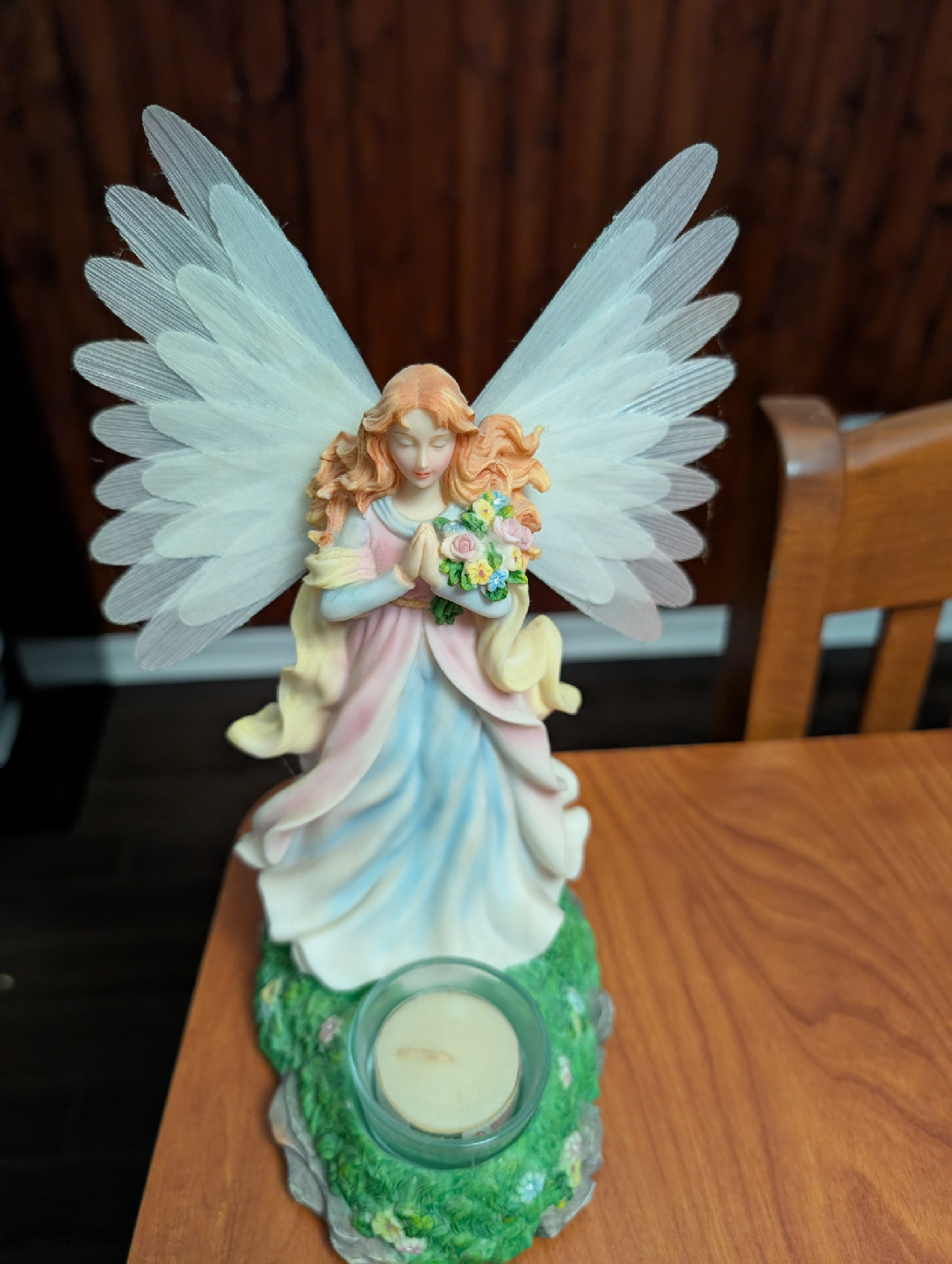 Angel Figurine with LED Wings