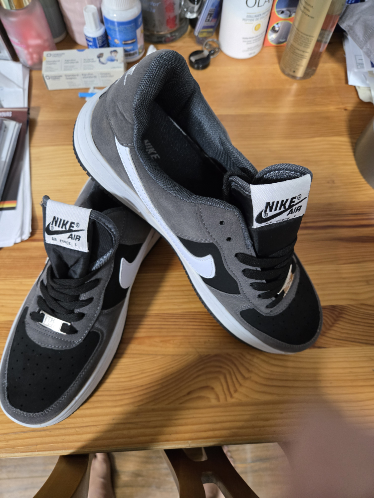 Nike Air Force 1 Grey/Black - Size 10 US - photo 4