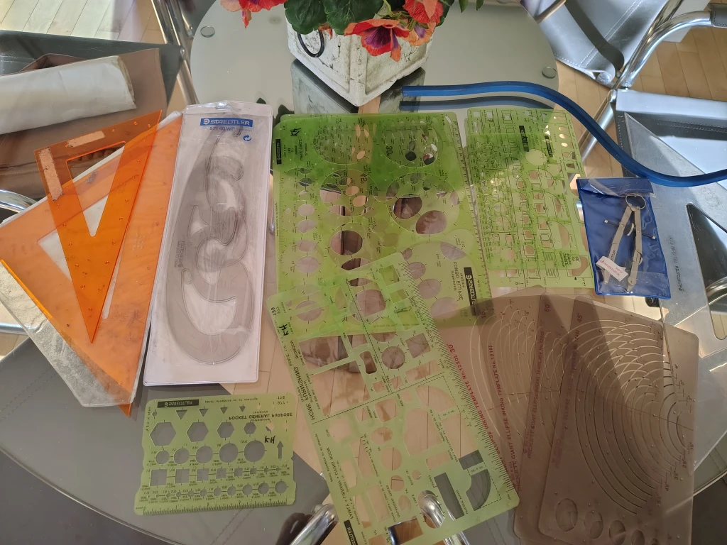 Staedtler & Pickett Drafting Templates Lot