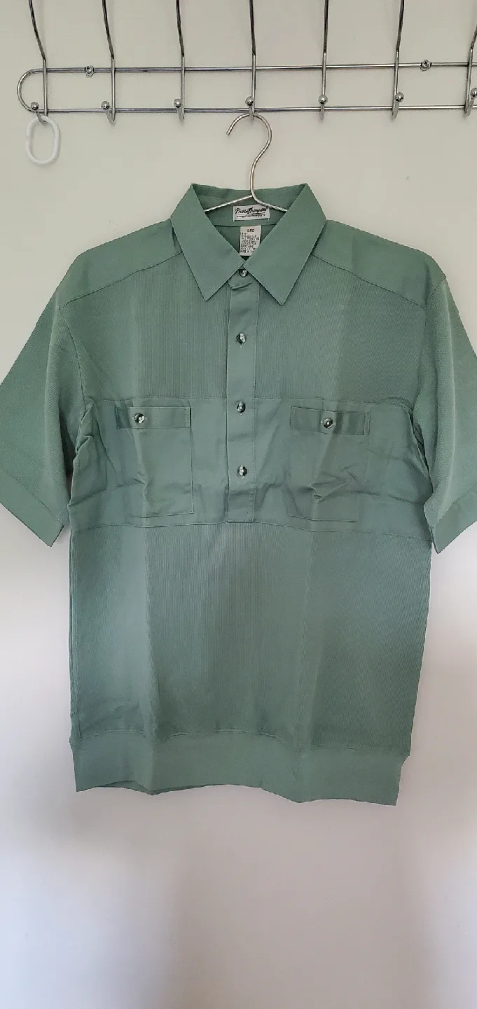 Norm Thompson LARGE Green Short Sleeve Shirt image indicator(2)