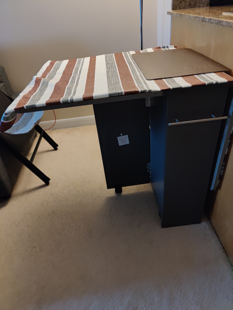 Foldable Table Drop Leaf with Storage - photo 5