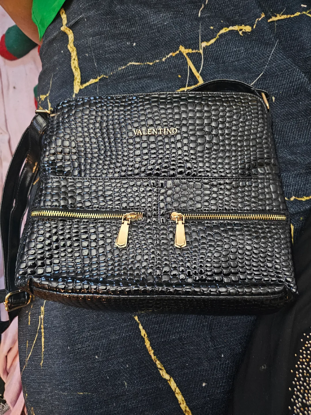 Valentino Black Leather Crossbody Bag image indicator(3)