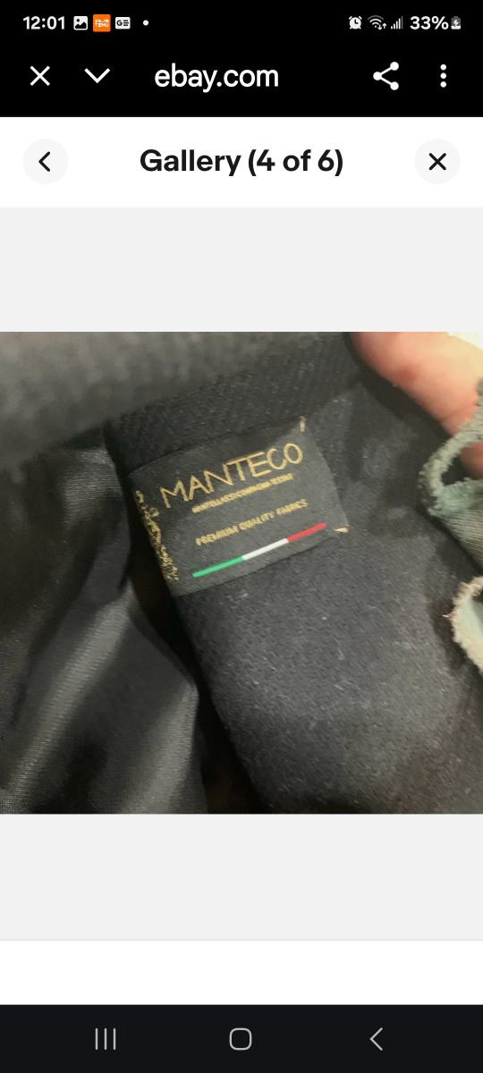 Zara Manteco Black Double Breasted Coat Size S - photo 3