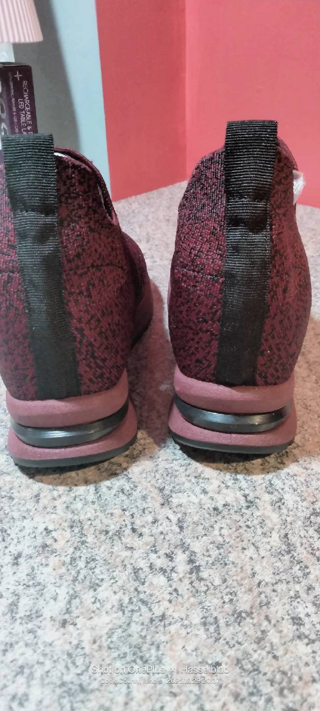Burgundy Fashion Sneakers - photo 2