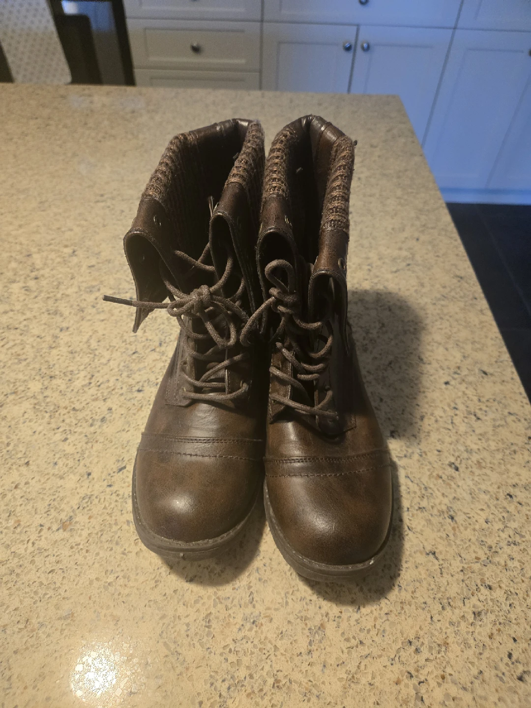 Brown Combat Boots