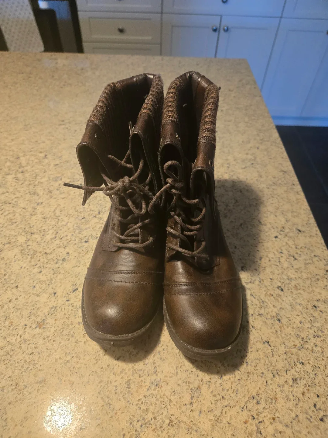 Brown Combat Boots thumbnail