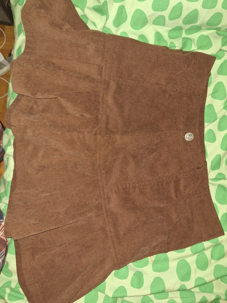 Brown Zip up skirt